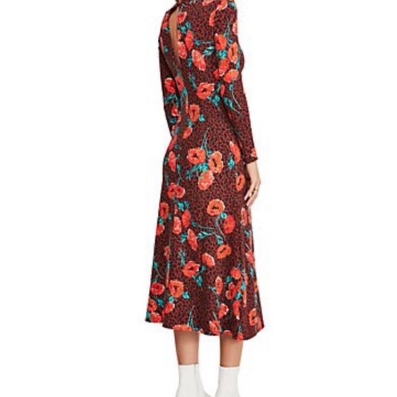 Free People | Retro Romance Leopard Midi Dress S - Picture 2 of 8